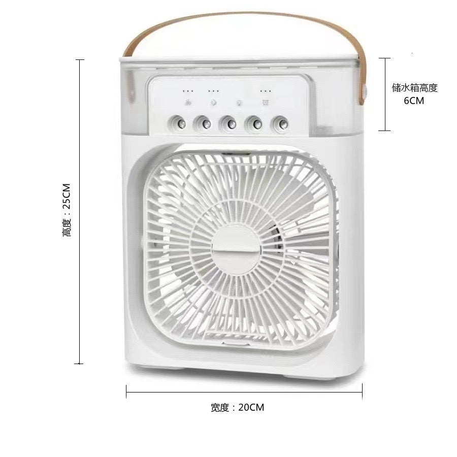 Portable 3-in-1 Air Cooler Fan – Mini AC with Humidifier & LED Light