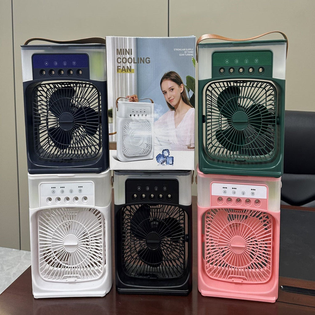 Portable 3-in-1 Air Cooler Fan – Mini AC with Humidifier & LED Light