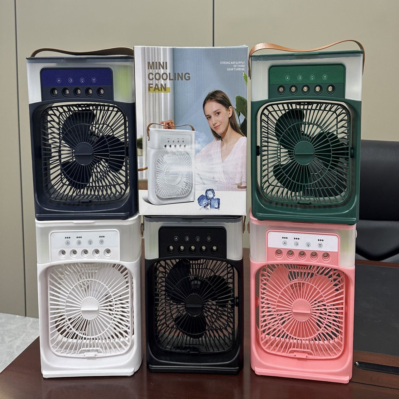 Portable 3-in-1 Air Cooler Fan – Mini AC with Humidifier & LED Light