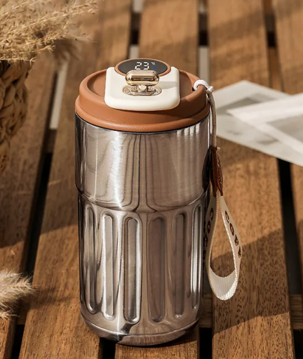Smart Digital Insulated Bottle – 450ml Stainless Steel Thermal Mug
