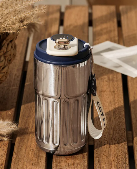 Smart Digital Insulated Bottle – 450ml Stainless Steel Thermal Mug